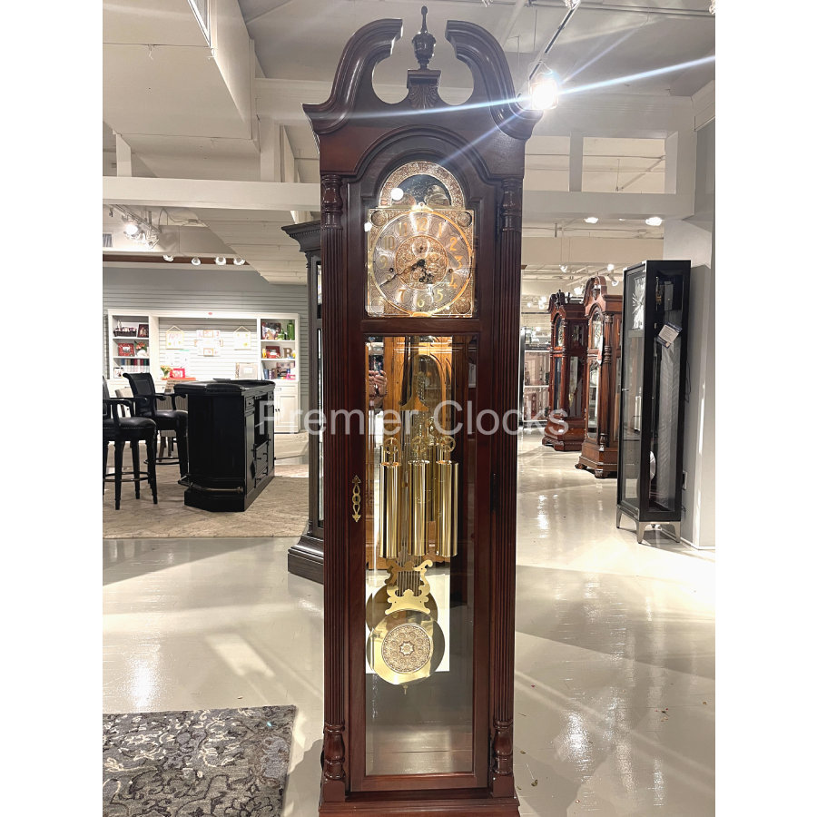 Howard Miller Benjamin Grandfather Clock 610983 real photo of the front in a showroom - Premier Clocks