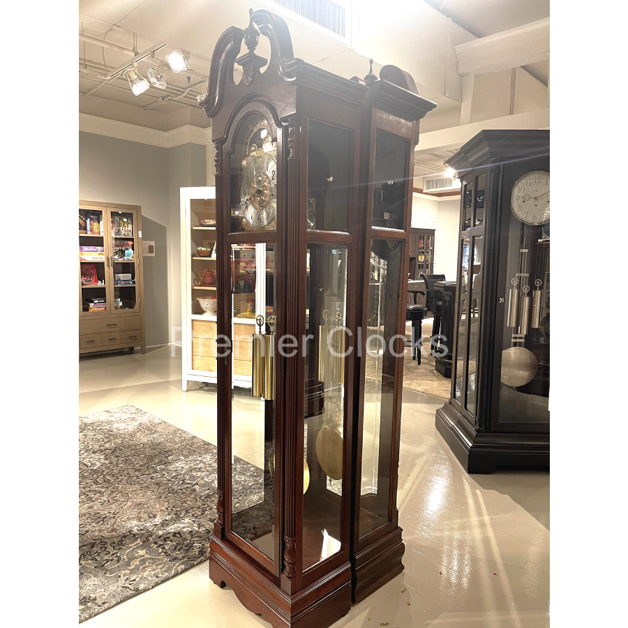 Howard Miller Benjamin Grandfather Clock 610983 real photo of the side - Premier Clocks