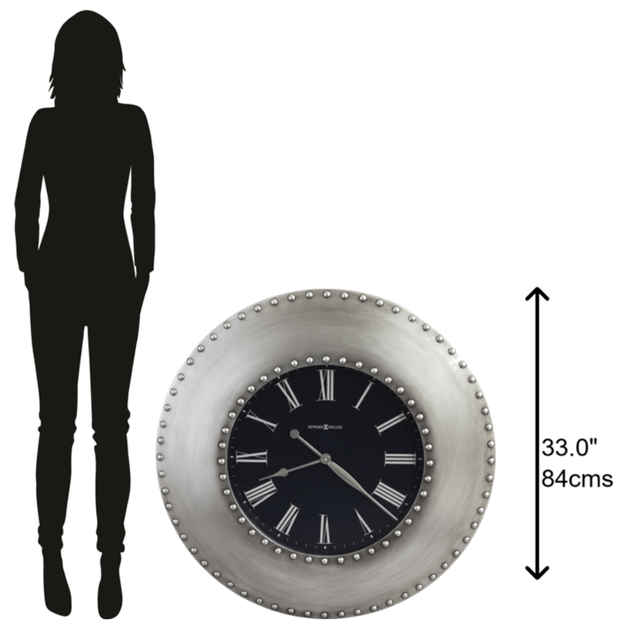 Howard Miller Bokaro Wall Clock 625610 scale - Premier Clocks