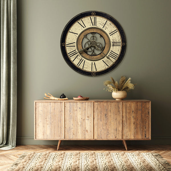 Howard Miller Brass Works Wall Clock 625542 | Oversized Wall Clock