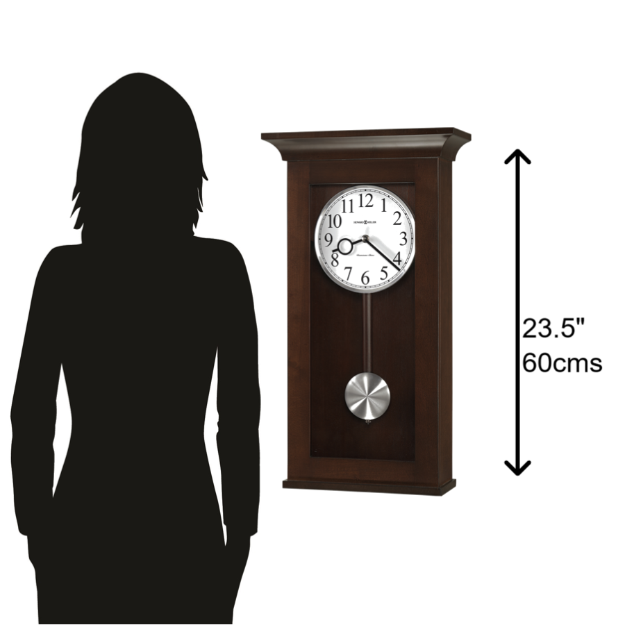 Howard Miller Braxton Wall Clock 625628 scale - Premier Clocks