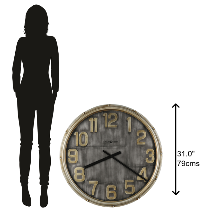 Howard Miller Brender Wall Clock 625750 scale - Premier Clocks