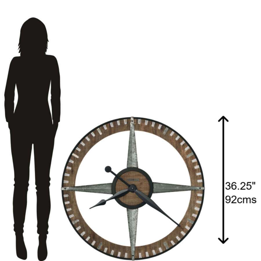 Howard Miller Buster Wall Clock 625709 scale - Premier Clocks