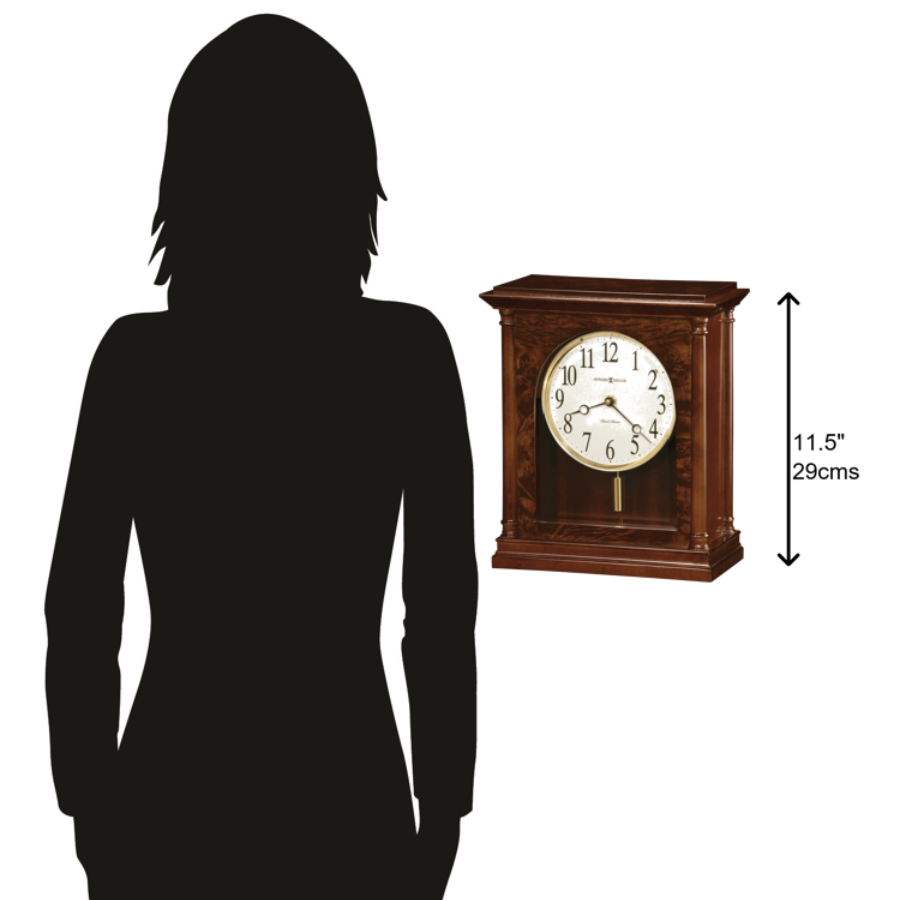 Howard Miller Candice Mantel Clock 635131 scale - Premier Clocks