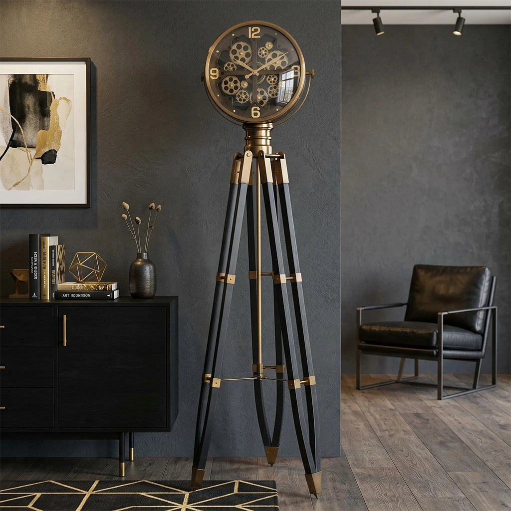 Howard Miller Caspian II Tripod Floor Clock 615172 in interior design - Premier Clocks