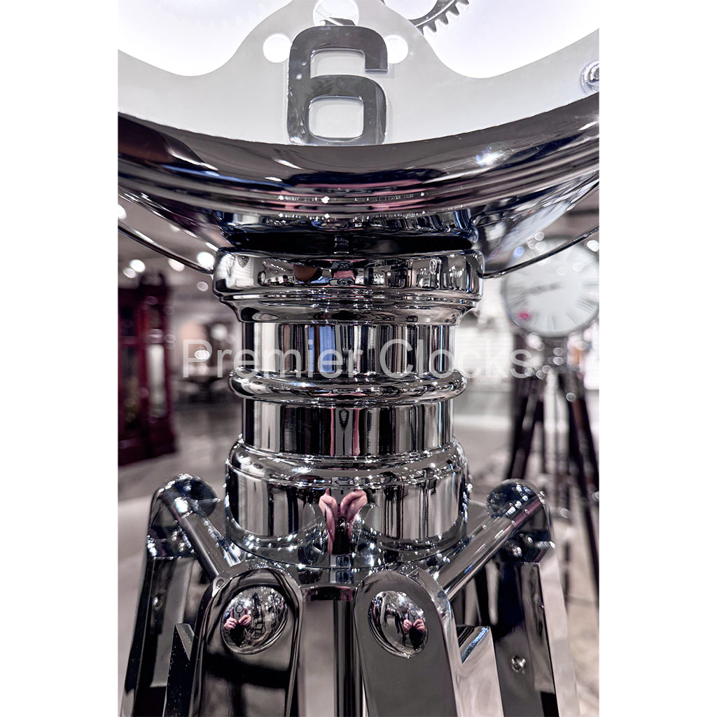 Howard Miller Caspian Tripod Floor Clock 615174 real photo of the details - Premier Clocks