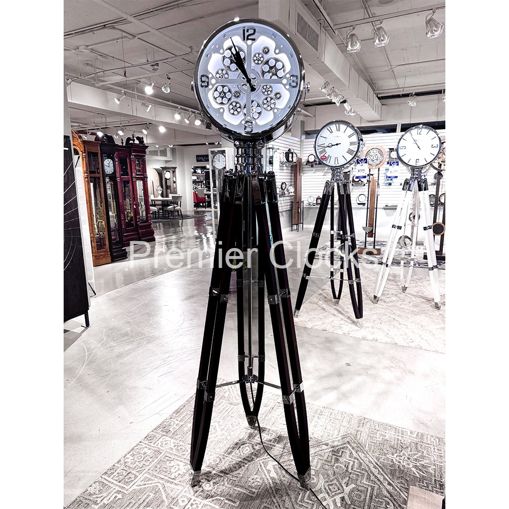 Howard Miller Caspian Tripod Floor Clock 615174 real photo of the front - Premier Clocks