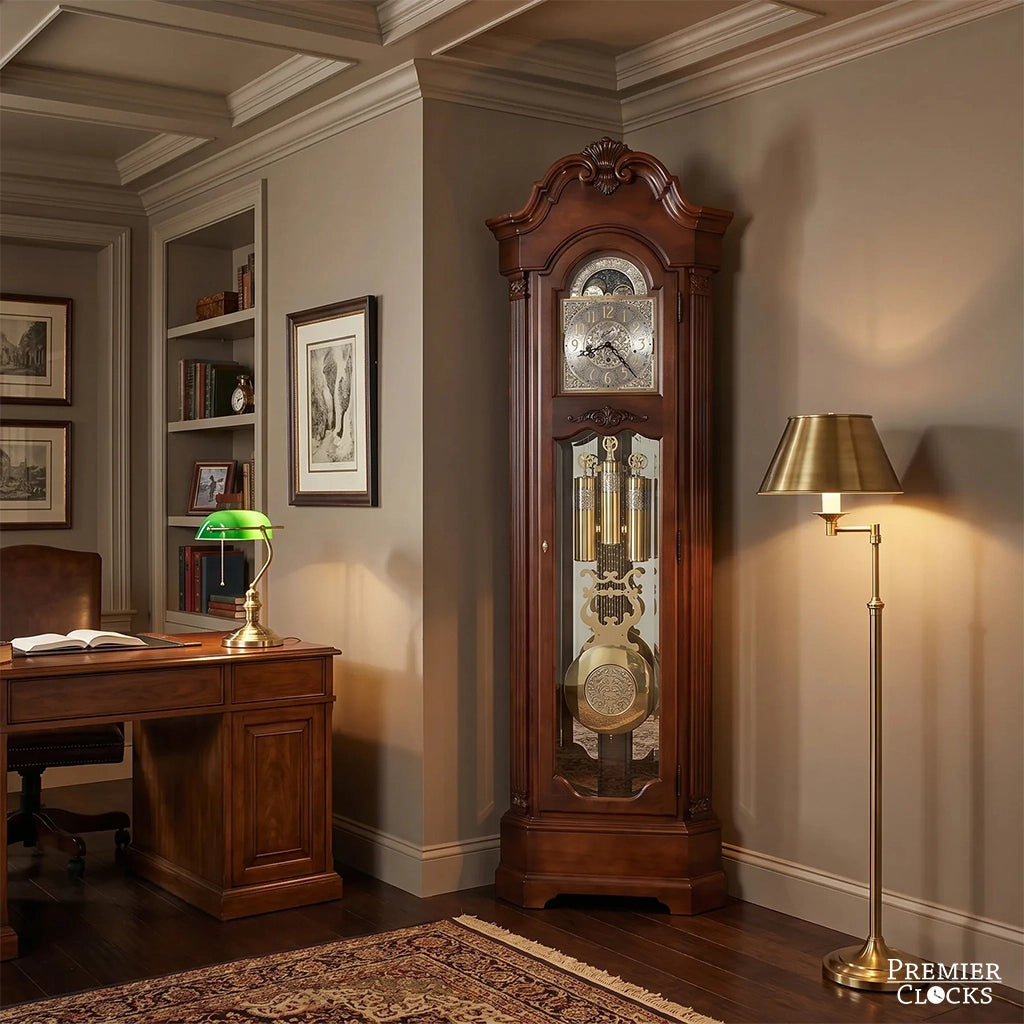 Howard Miller Celine Corner Grandfather Clock  - Premier Clocks