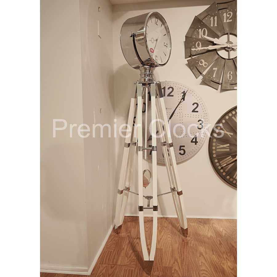 Howard Miller Chaplin III Floor Clock 615069 real photo angle - Premier Clocks