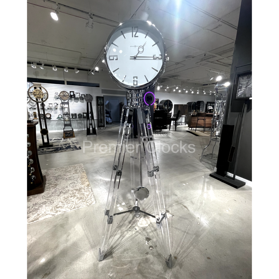 Howard Miller Chaplin V Floor Clock 615110 real photo of the front in the showroom - Premier Clocks