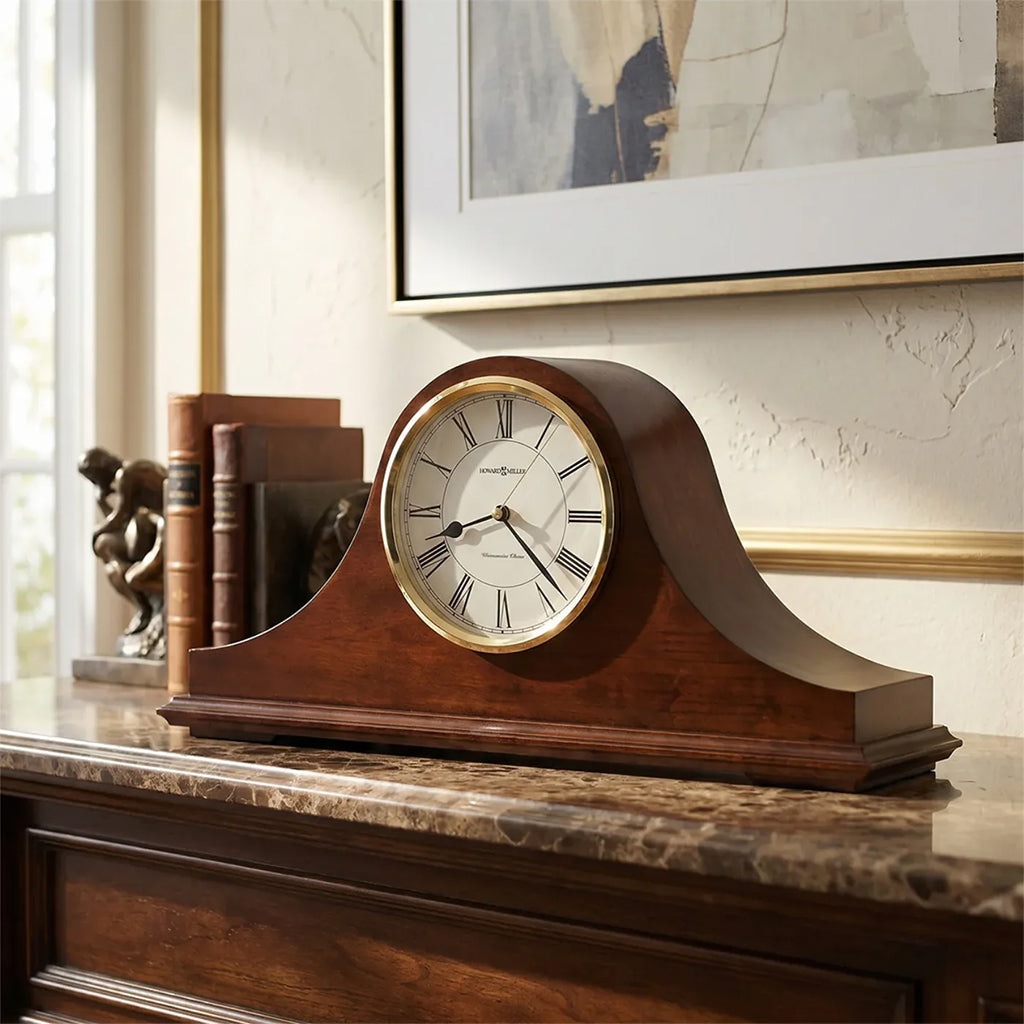Howard Miller Christopher Mantel Clock 635101 in interior decor - Premier Clocks