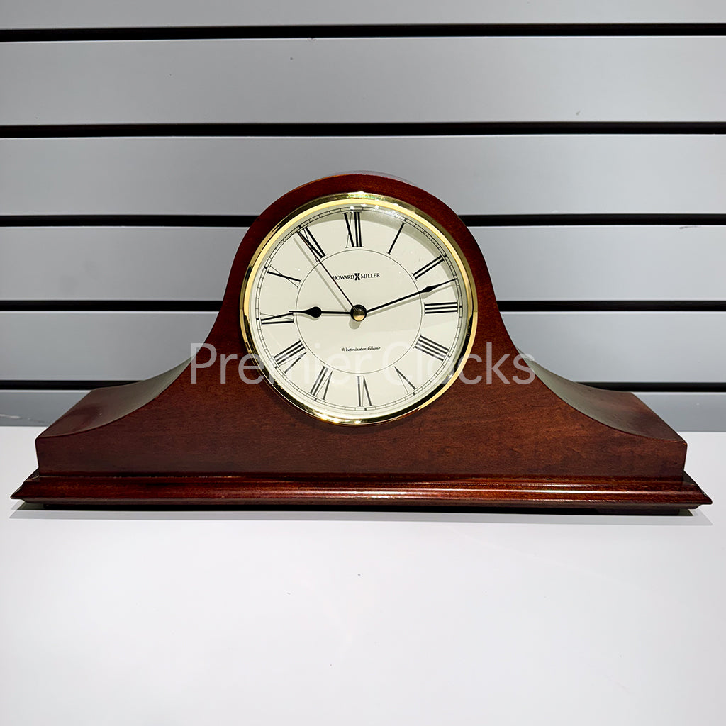 Howard Miller Christopher Mantel Clock 635101 real photo of the front - Premier Clocks