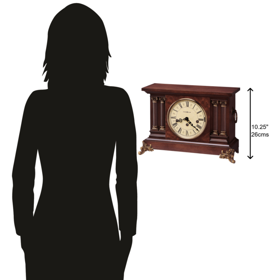 Howard Miller Circa Mantel Clock 630212 scale - Premier Clocks