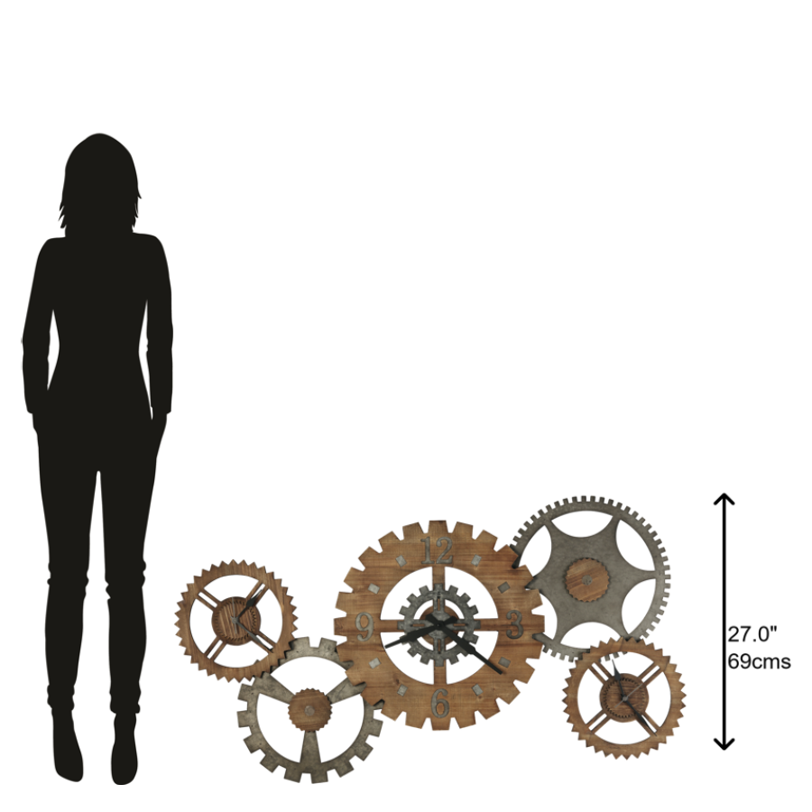Howard Miller Cogwheel III Gallery Wall Clock 625727 - Premier Clocks