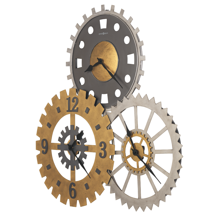 Howard Miller Cogwheel II Gallery Wall Clock 625735 side - Premier Clocks