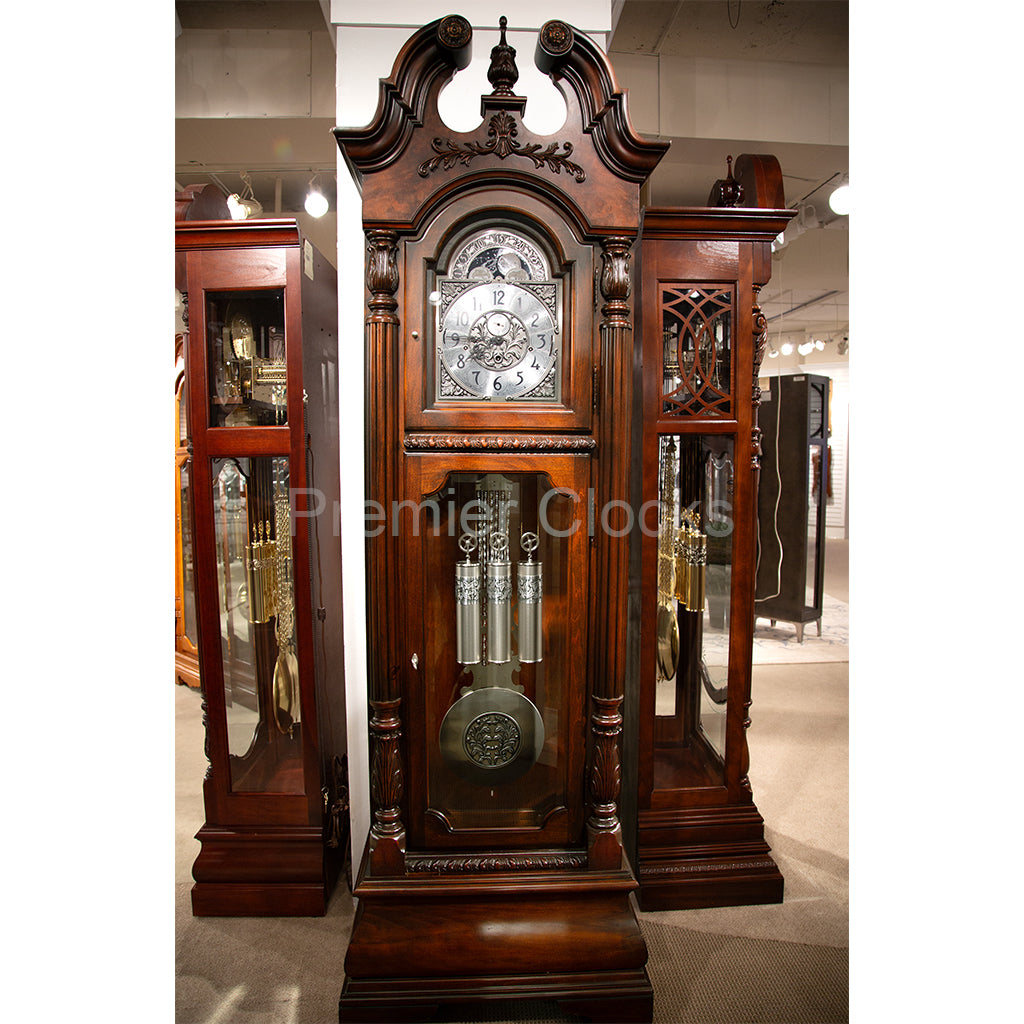 Howard Miller Coolidge Grandfather Clock 611132 real photo of the front - Premier Clocks