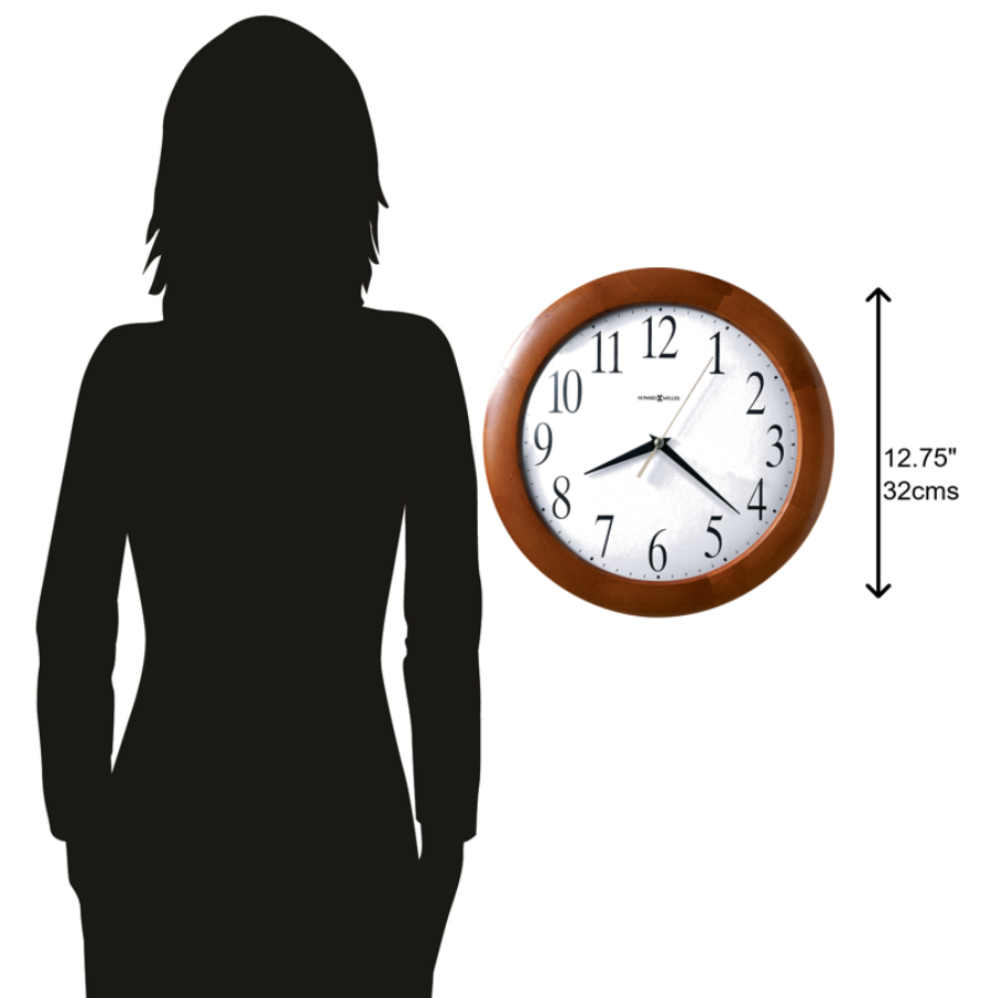 Howard Miller Corporate Wall Clock 625214 scale - Premier Clocks