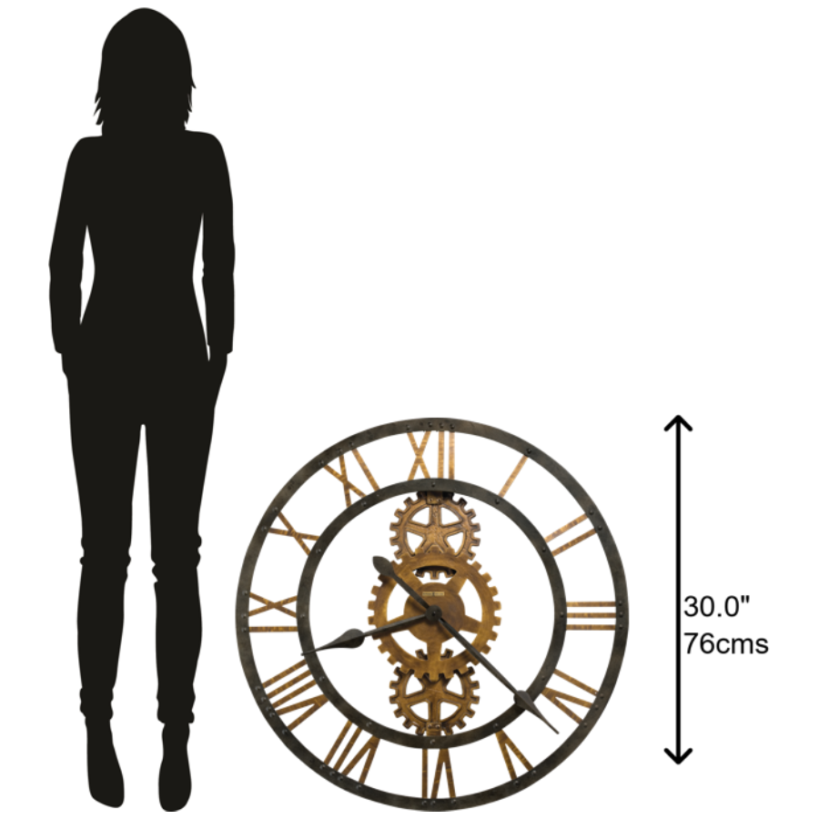 Howard Miller Crosby Wall Clock 625517 scale - Premier Clocks