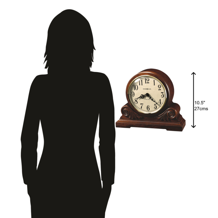 Howard Miller Desiree Mantel Clock 635138 scale - Premier Clocks