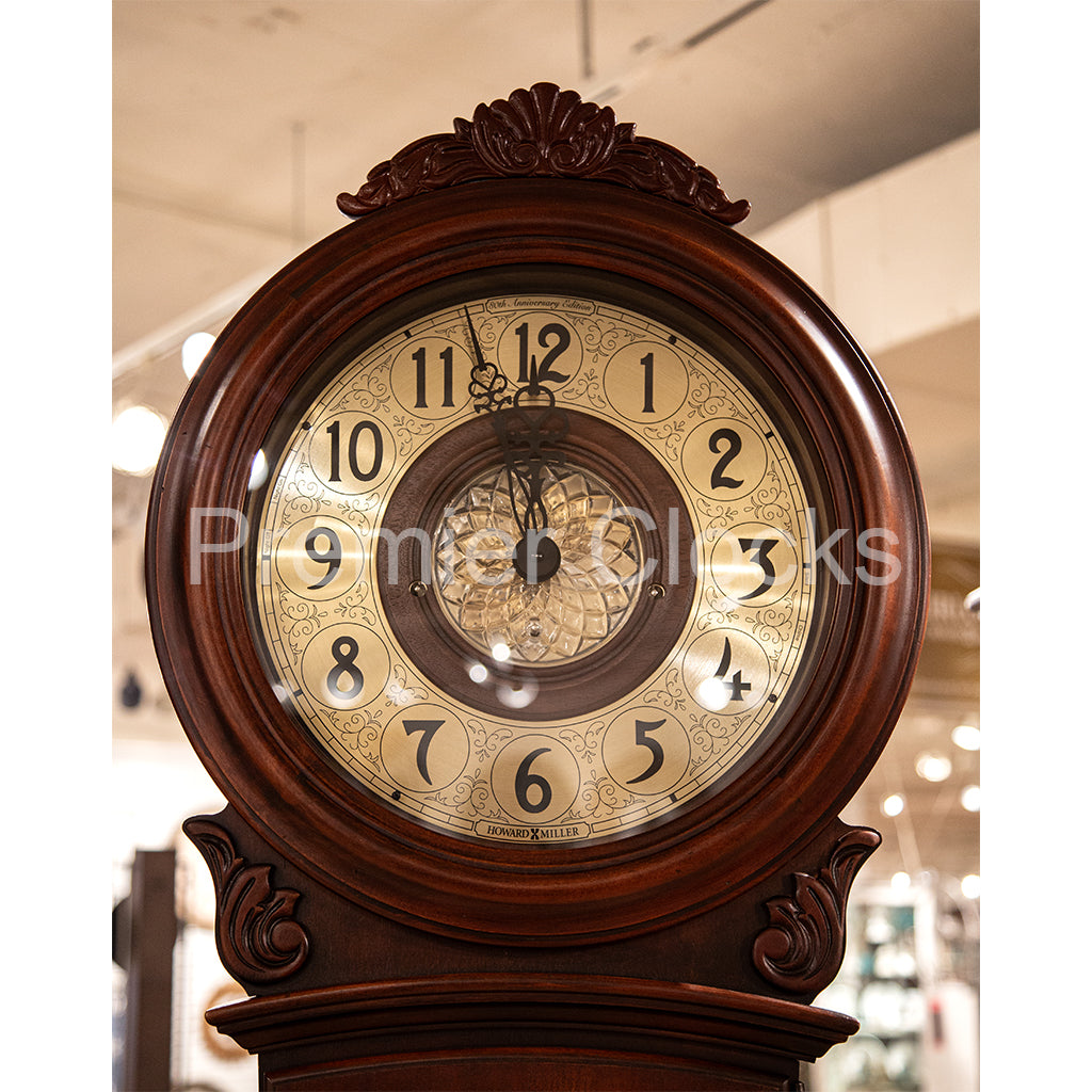 Howard Miller Diana Grandfather Clock 611082 real photo of the dial - Premier Clocks