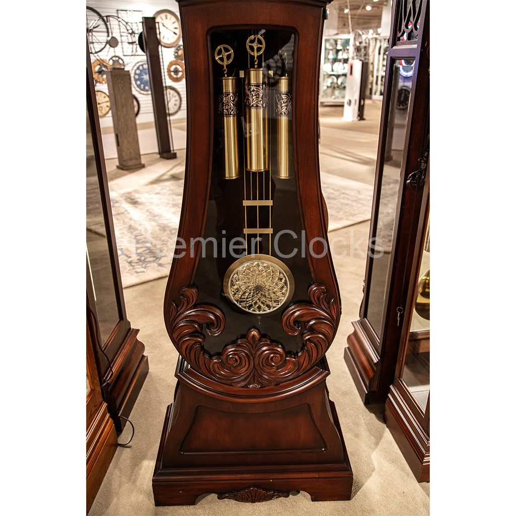Howard Miller Diana Grandfather Clock 611082 real photo of the pendulum and weights - Premier Clocks