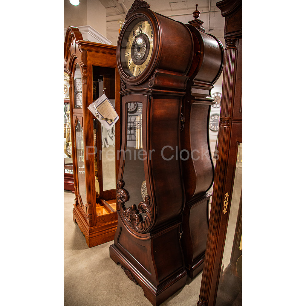 Howard Miller Diana Grandfather Clock 611082 real photo of the side - Premier Clocks