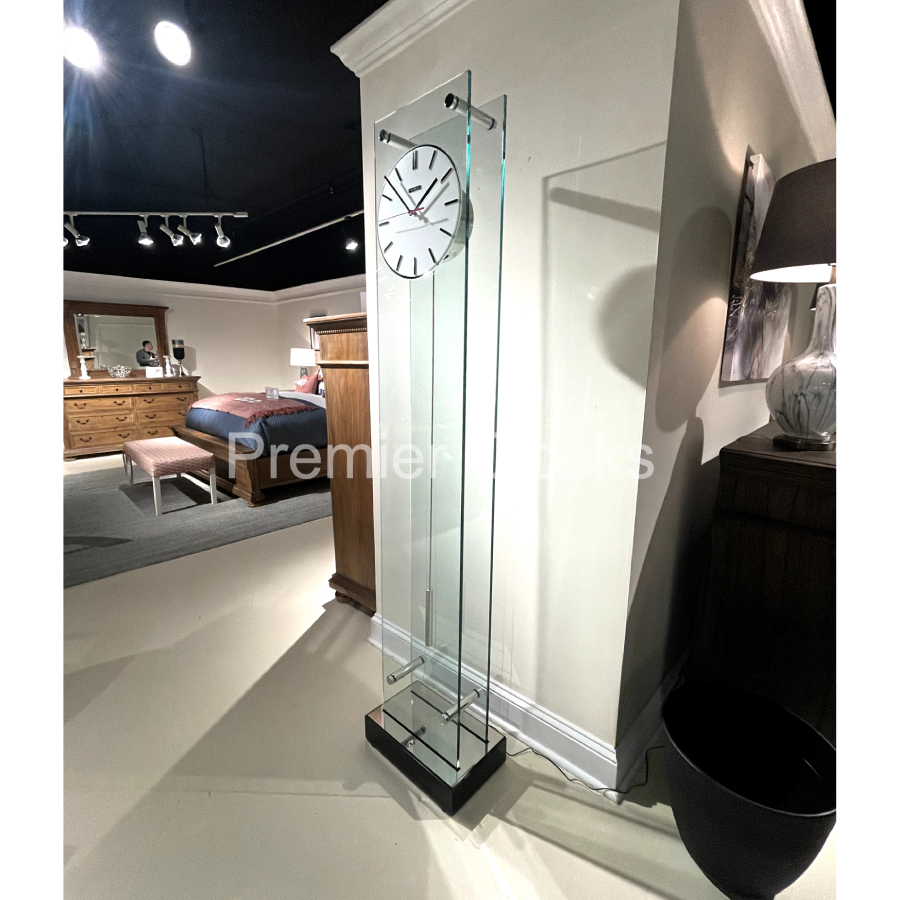 Howard Miller Echo Floor Clock 611318 real photo side - Premier Clocks