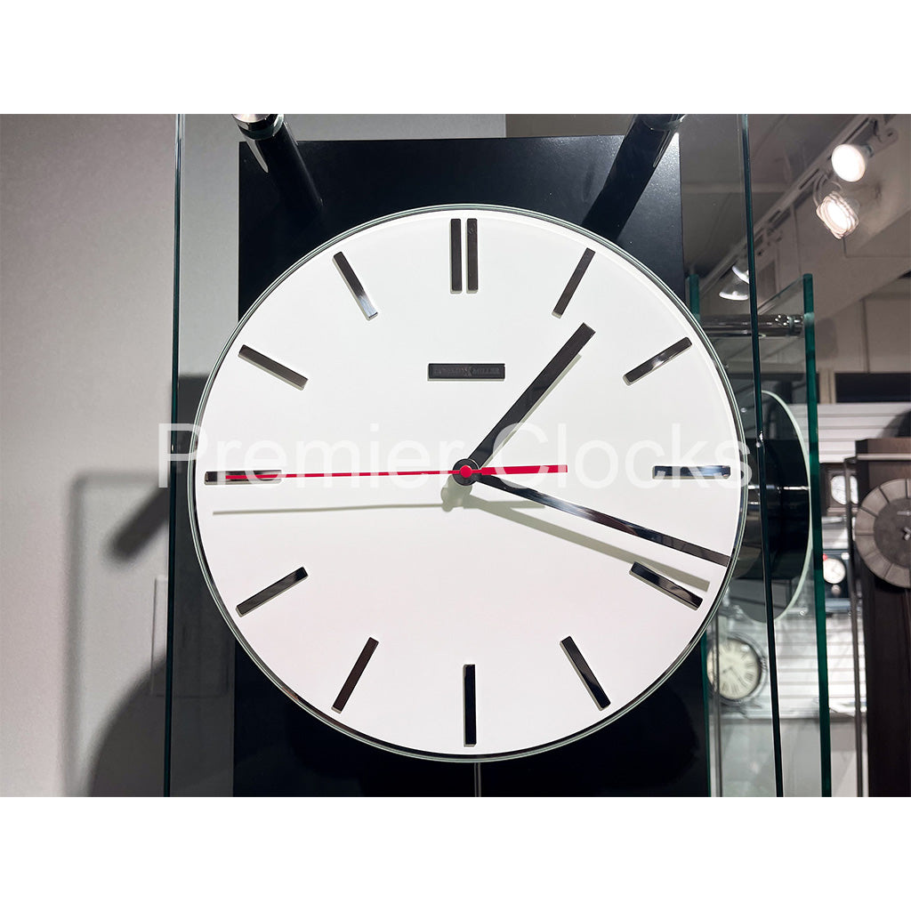 Howard Miller Echo III Floor Clock 611320 real photo dial - Premier Clocks real photo of the dial with red second hand - Premier Clocks