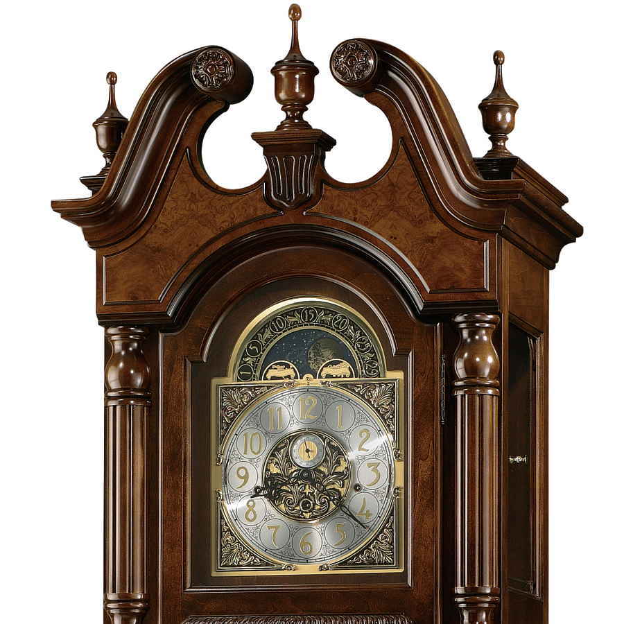 Howard Miller Edinburg Grandfather Clock 611142 dial - Premier Clocks