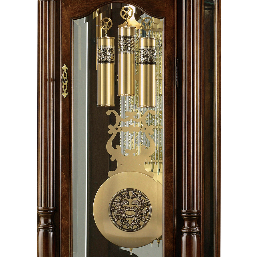 Howard Miller Edinburg Grandfather Clock 611142 pendulum and cable-driven weights - Premier Clocks