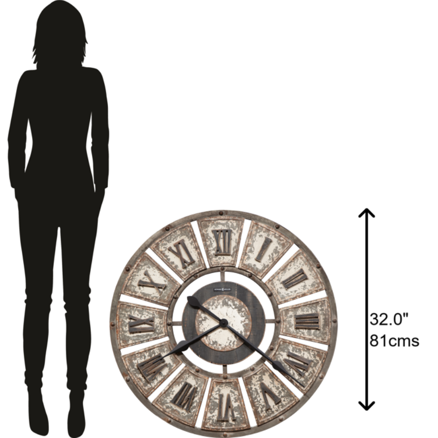 Howard Miller Edon Wall Clock 625700 scale - Premier Clocks