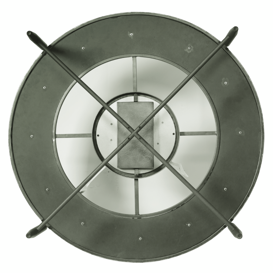 Howard Miller Elon Clock Table 615157 back view - Premier Clocks