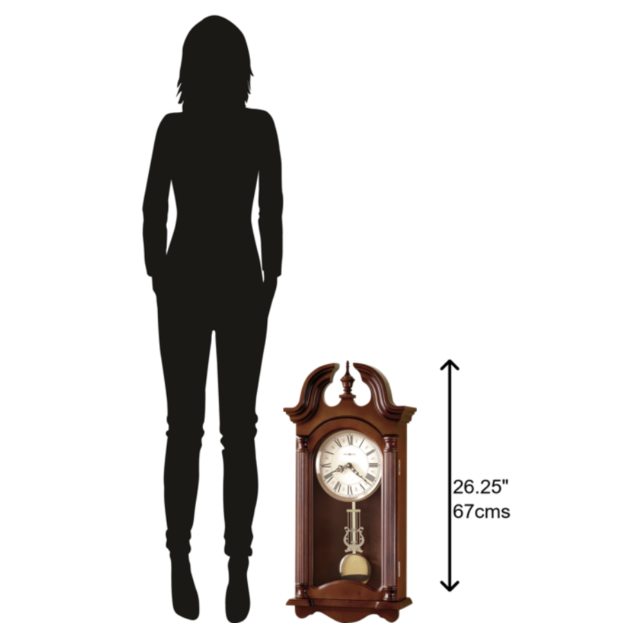 Howard Miller Everett Wall Clock 625253 scale - Premier Clocks