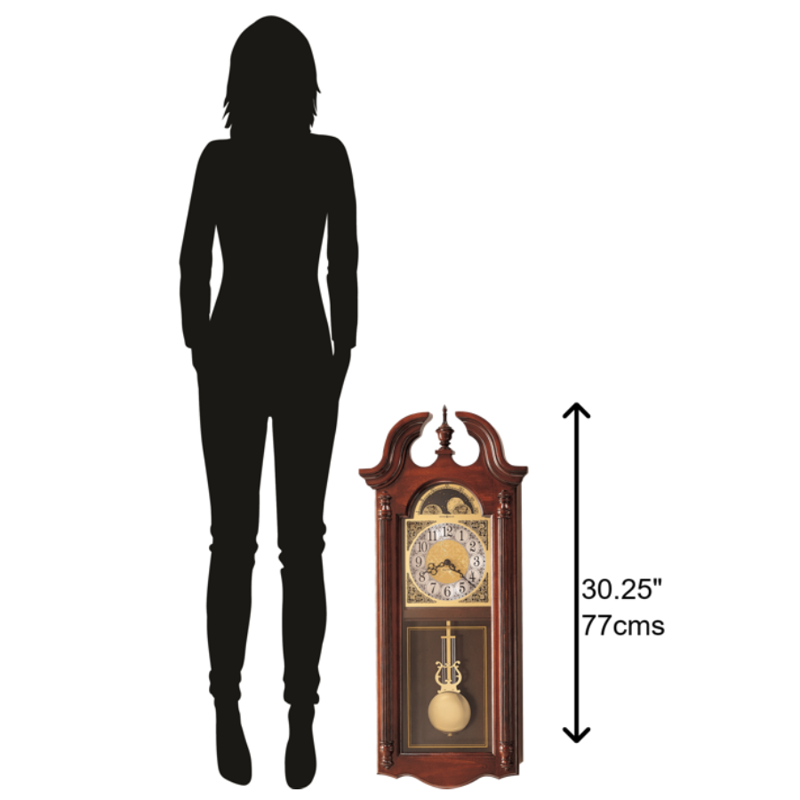 Howard Miller Fenwick Wall Clock 620158 scale - Premier Clocks