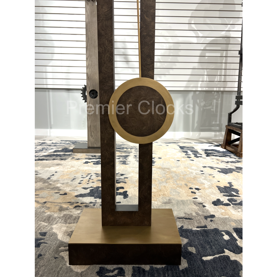 Howard Miller Finnley Floor Clock 615158 real photo of the pendulum and base - Premier Clocks