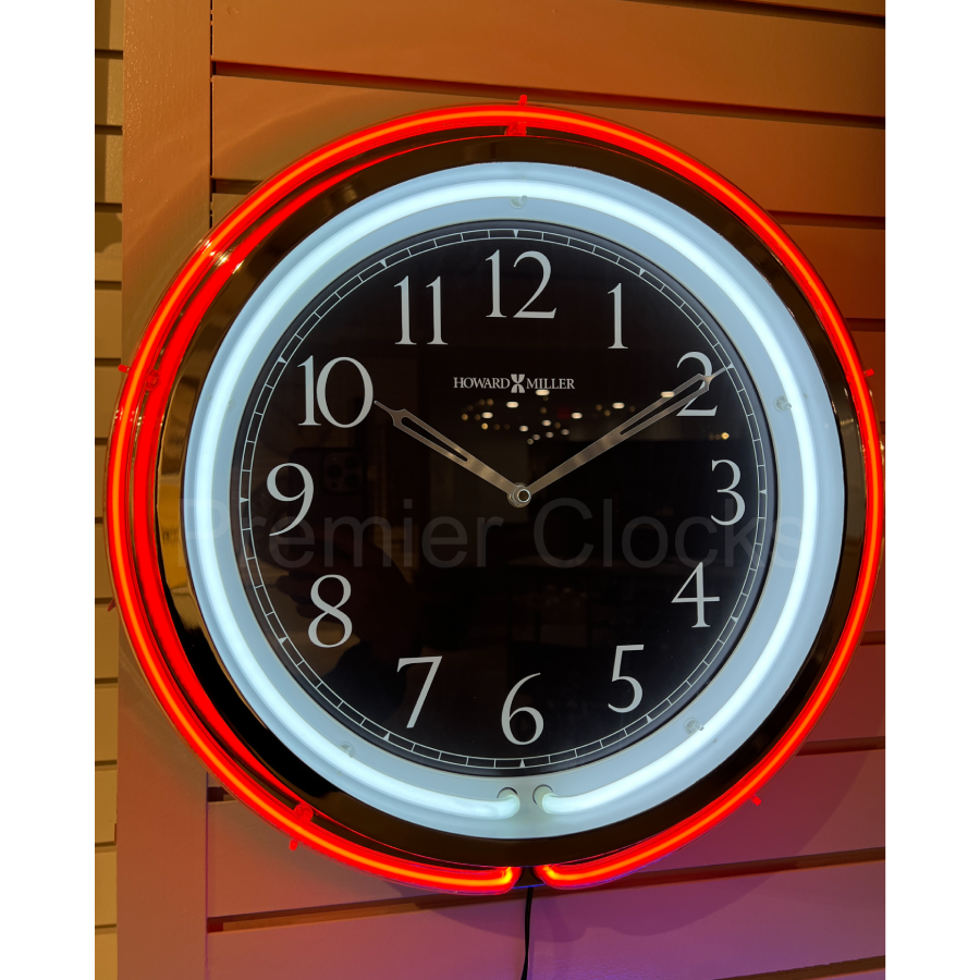 Howard Miller Galleria Neon Wall Clock 625751 - Premier Clocks