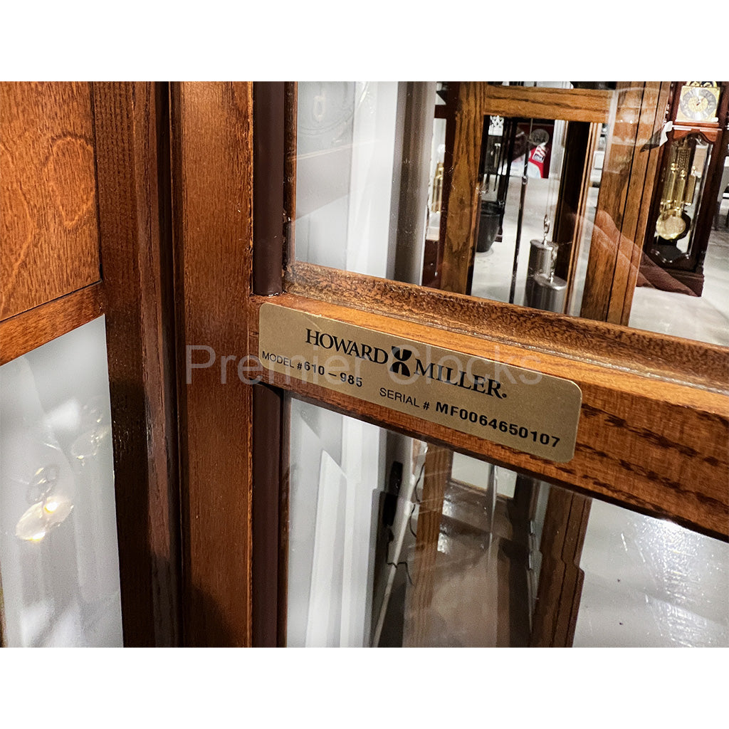 Howard Miller Gavin Grandfather Clock 610985 real photo of the model number - Premier Clocks