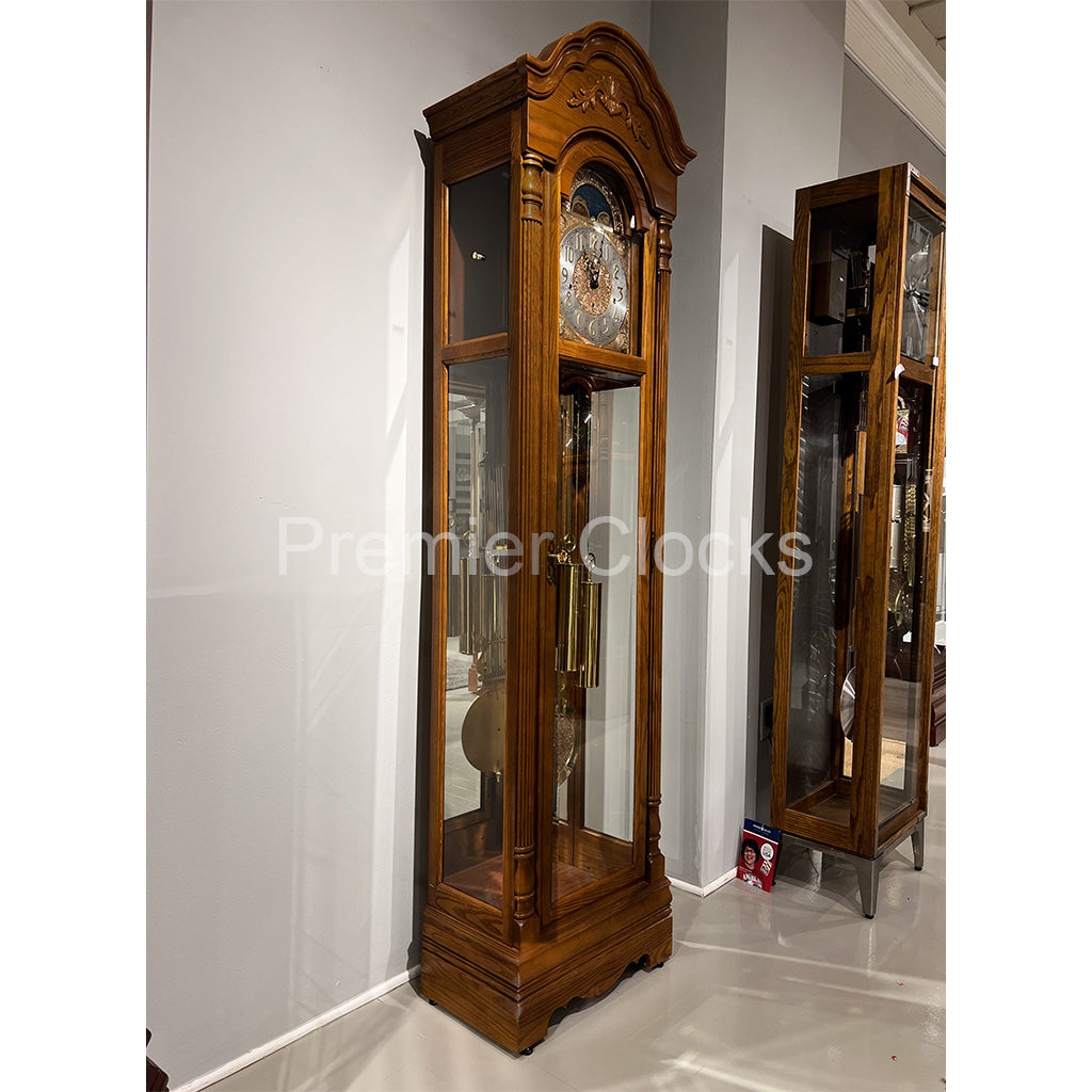 Howard Miller Gavin Grandfather Clock 610985 real photo of the side - Premier Clocks