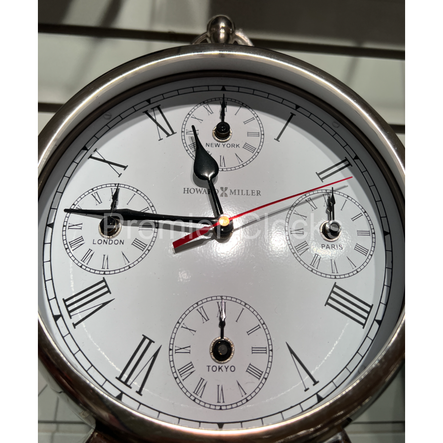 Howard Miller Global Time Mantel Clock 635212 real photo dial - Premier Clocks