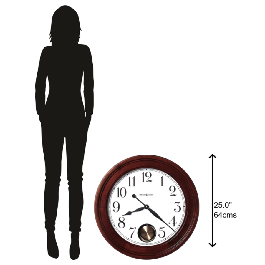 Howard Miller Griffith Wall Clock 625314 scale - Premier Clocks
