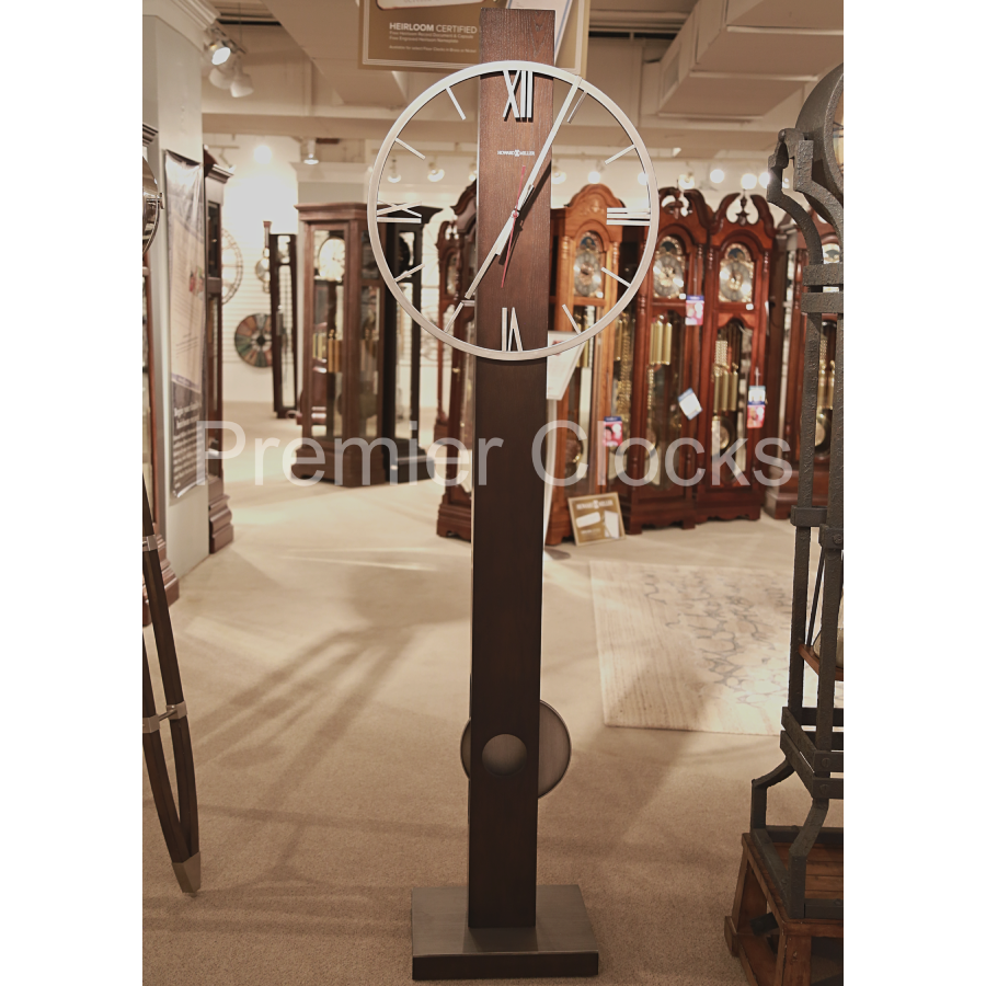 Howard Miller Halo Floor Clock 615124 real photo front - Premier Clocks