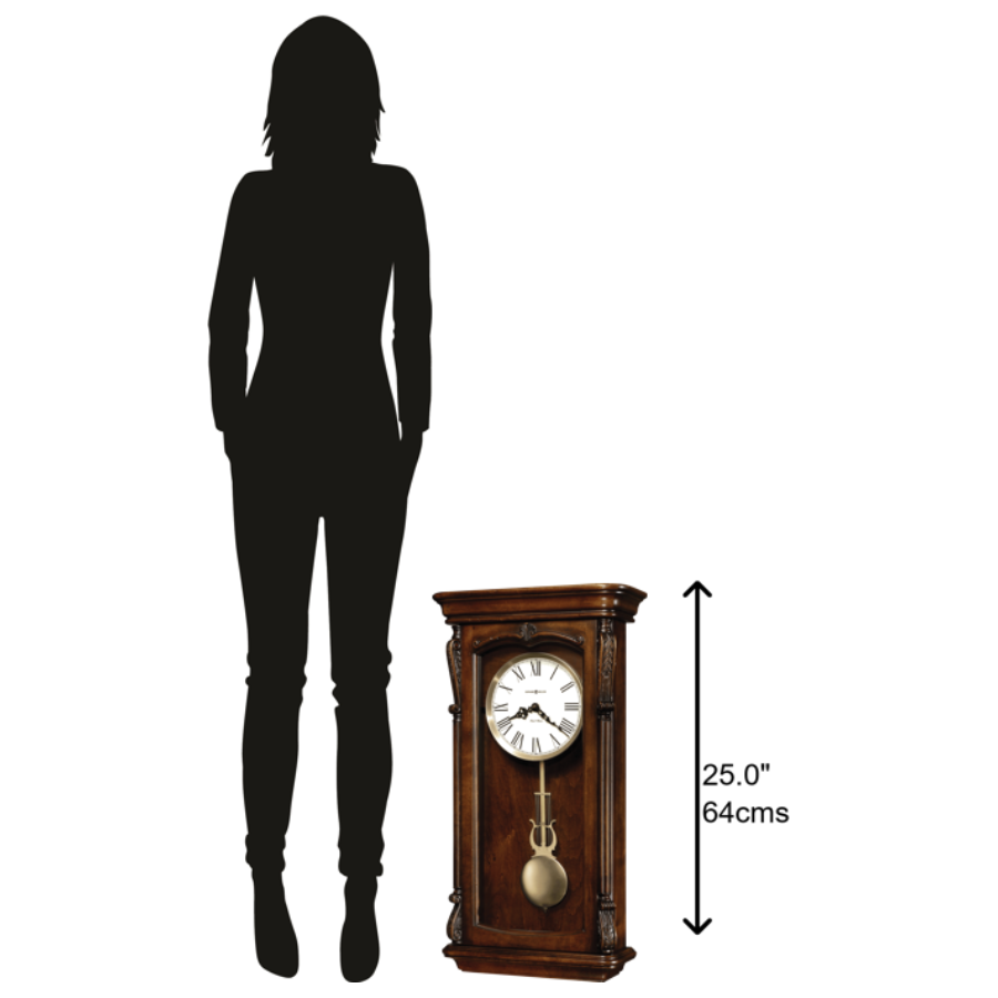 Howard Miller Henderson Wall Clock 625378 scale - Premier Clocks