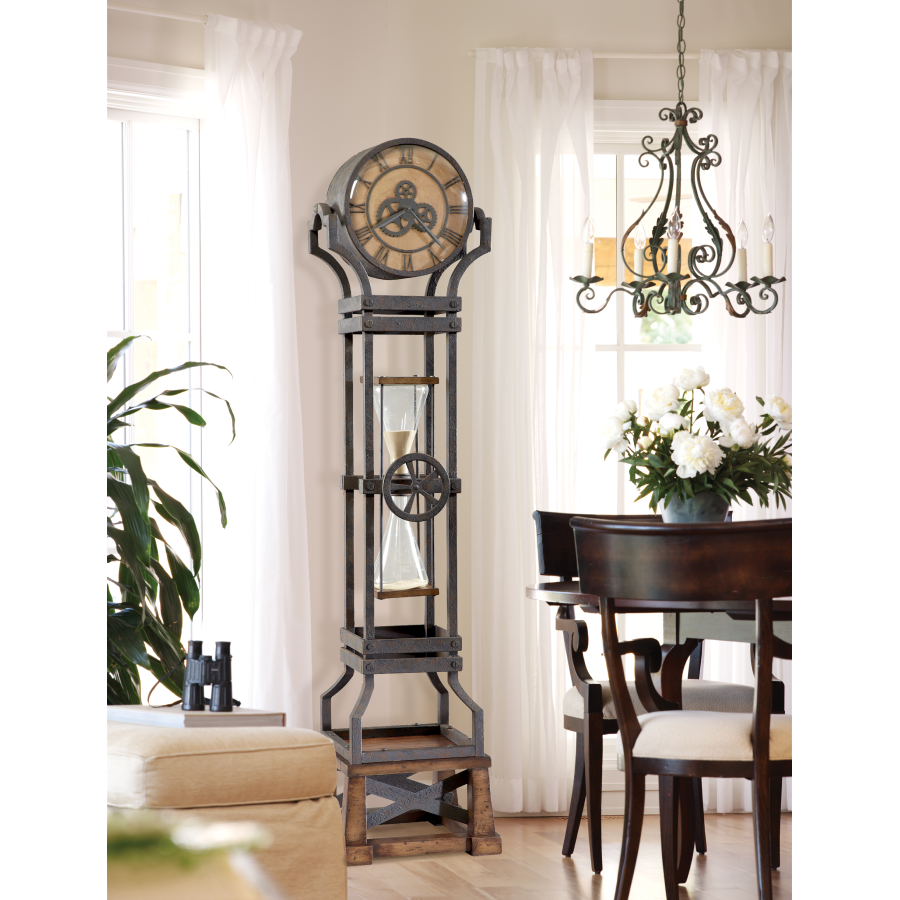 Howard Miller Hourglass Floor Clock 615074 for interior decor - Premier Clocks