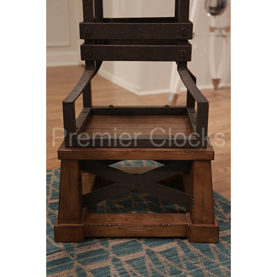 Howard Miller Hourglass Floor Clock 615074 real photo base - Premier Clocks