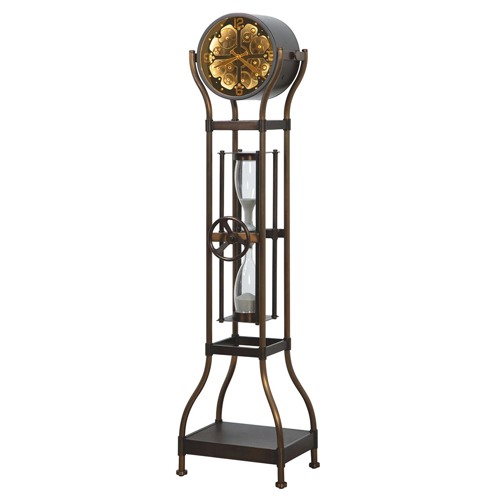 Howard Miller Hourglass IV Floor Clock 615170 LED light - Home Bars USA
