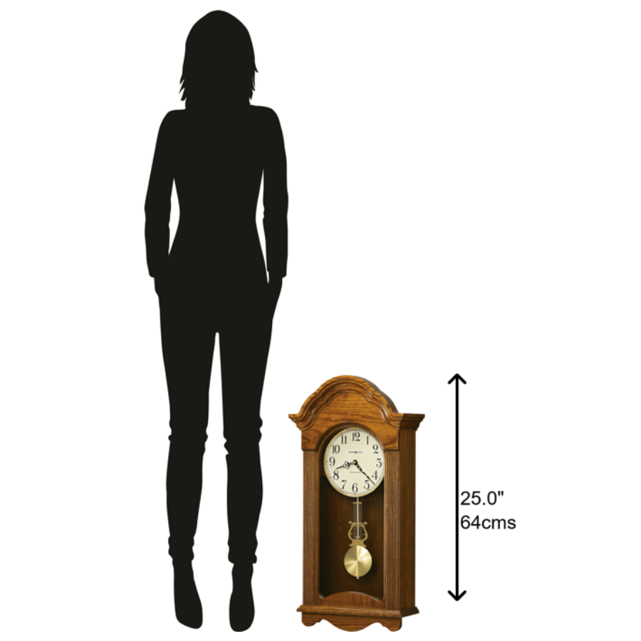 Howard Miller Jayla Wall Clock 625467 scale - Premier Clocks