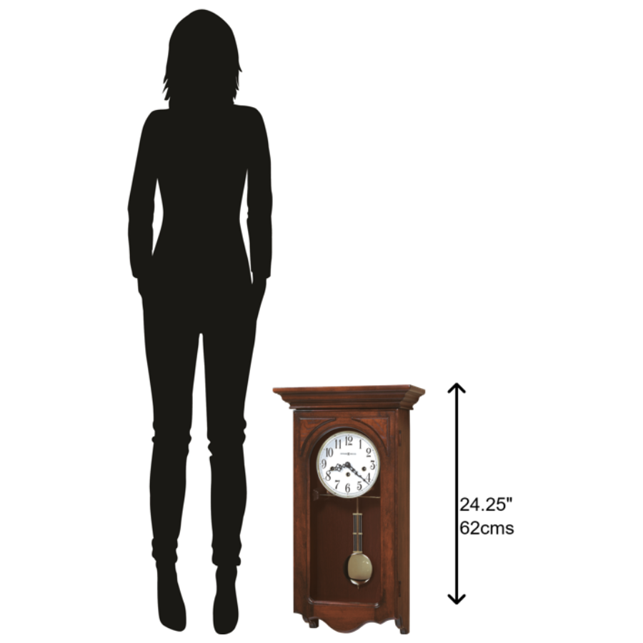 Howard Miller Jennelle Wall Clock 620445 scale - Premier Clocks