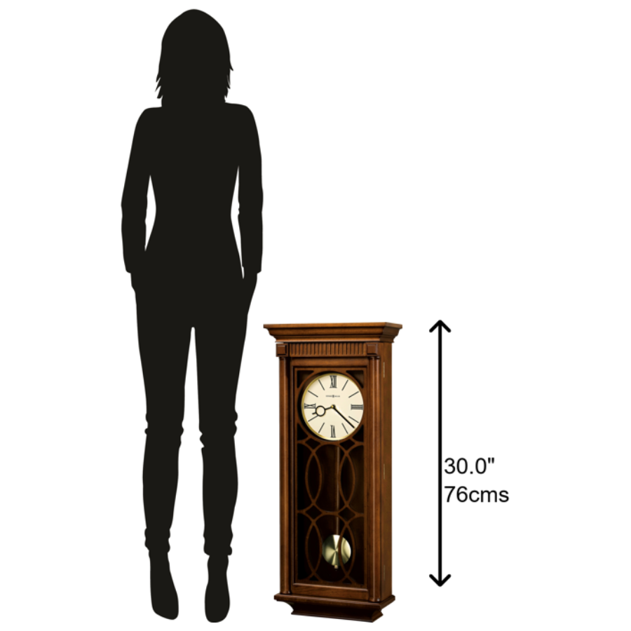 Howard Miller Kathryn Wall Clock 625525 scale - Premier Clocks