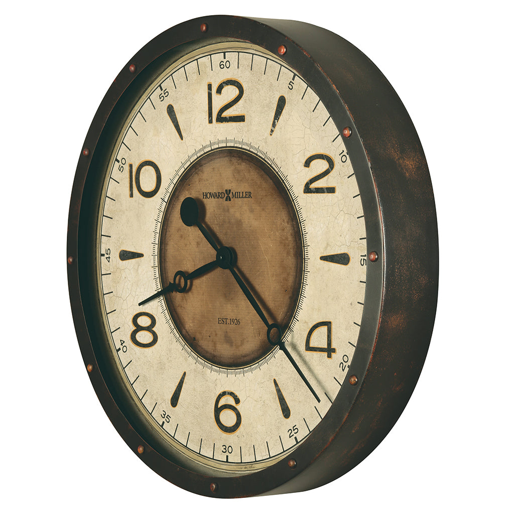 Howard Miller Kayden Wall Clock 625748 side - Premier Clocks