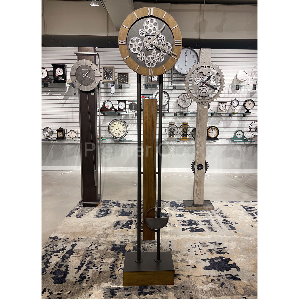 Howard Miller Keanu Floor Clock 615156 real photo of the front in an interior design - Premier Clocks